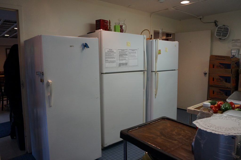 Fridgerators in Renascent Treatment Centre kitchen.