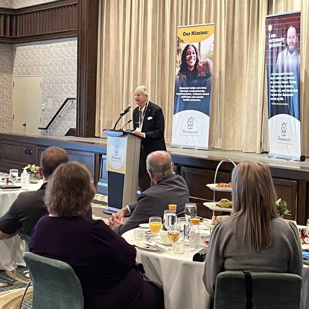 Stephen Waymire speaks at Renascent's Guardian Angel Celebration
