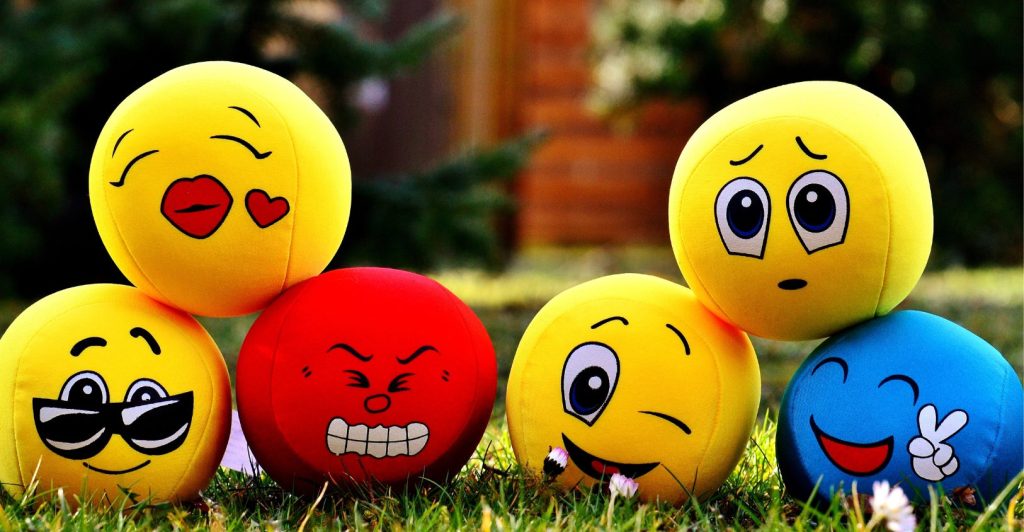 Smiley face; Sad face, angry face
