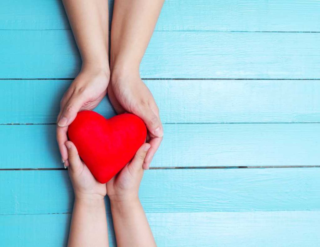 Heart in hands