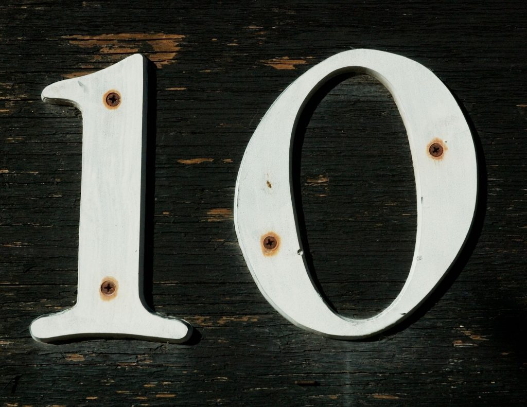 The number 10