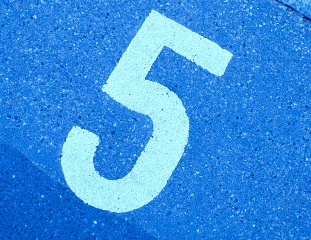 The number 5