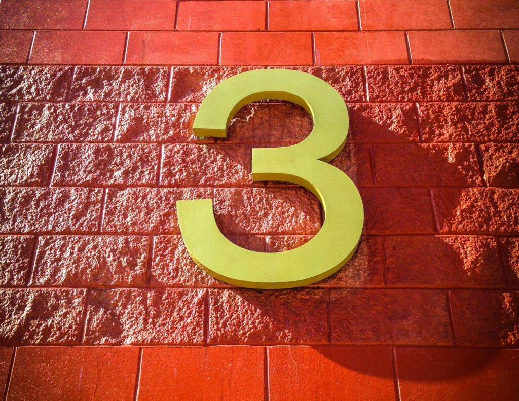 The number three.