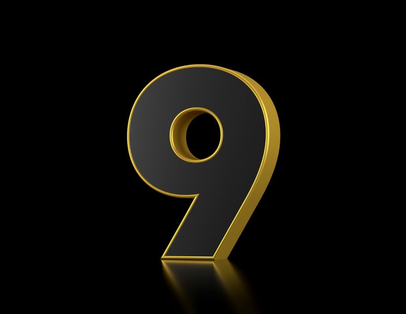 The number nine.